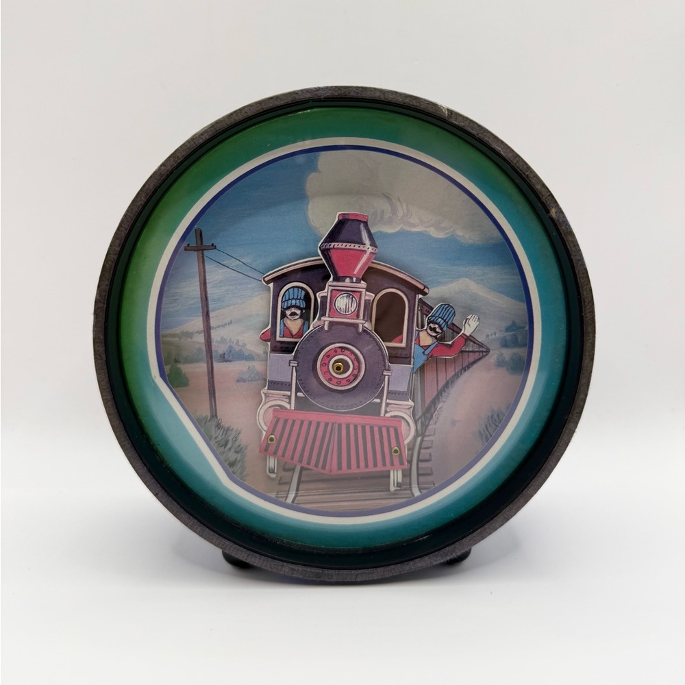 Vintage Japan Musical Bank Box Wind Up Choo Choo Train NON WORKING